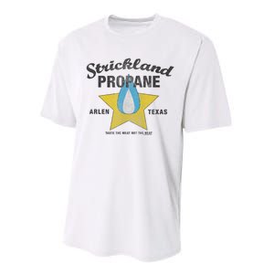 King Of The Hill Strickland Propane Arlen, Tx Performance Sprint T-Shirt