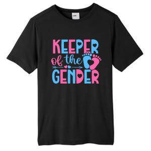 Keeper Of The Gender Gender Reveal Party Baby Shower Tall Fusion ChromaSoft Performance T-Shirt