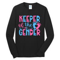 Keeper Of The Gender Gender Reveal Party Baby Shower Tall Long Sleeve T-Shirt