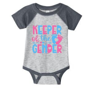 Keeper Of The Gender Gender Reveal Party Baby Shower Infant Baby Jersey Bodysuit