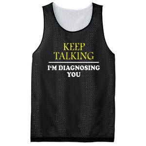 Keep On Talking Psychology Diagnose Mesh Reversible Basketball Jersey Tank