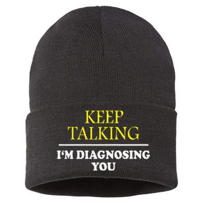 Keep On Talking Psychology Diagnose Sustainable Knit Beanie