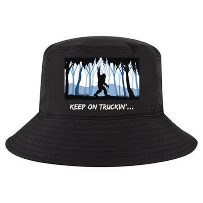 Keep on Truckin Bigfoot Forest Vintage Funny Tee Cool Comfort Performance Bucket Hat