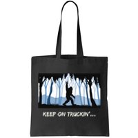 Keep on Truckin Bigfoot Forest Vintage Funny Tee Tote Bag