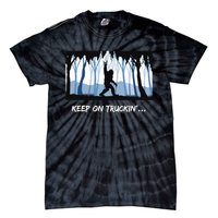 Keep on Truckin Bigfoot Forest Vintage Funny Tee Tie-Dye T-Shirt