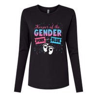 Keeper Of The Gender Or Blue Gender Reveal Fireworks Womens Cotton Relaxed Long Sleeve T-Shirt