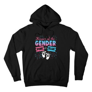 Keeper Of The Gender Or Blue Gender Reveal Fireworks Hoodie