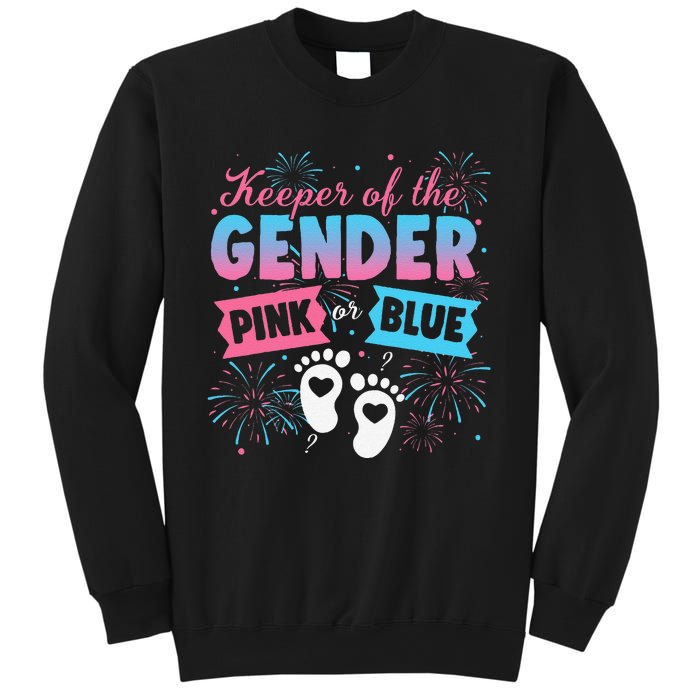 Keeper Of The Gender Or Blue Gender Reveal Fireworks Sweatshirt