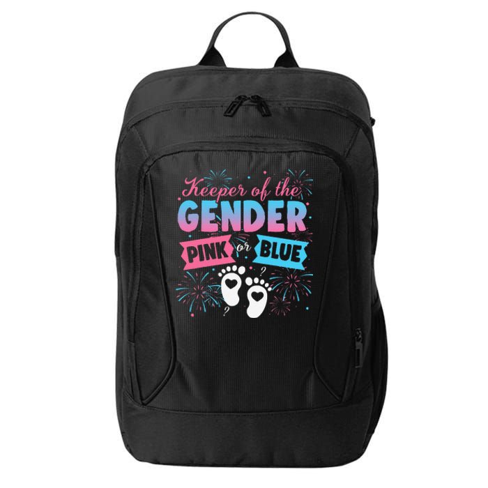 Keeper Of The Gender Or Blue Gender Reveal Fireworks City Backpack