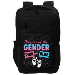 Keeper Of The Gender Or Blue Gender Reveal Fireworks Impact Tech Backpack