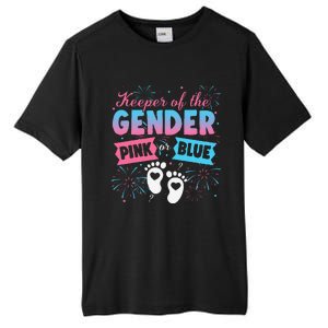 Keeper Of The Gender Or Blue Gender Reveal Fireworks Tall Fusion ChromaSoft Performance T-Shirt