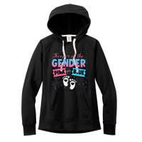 Keeper Of The Gender Or Blue Gender Reveal Fireworks Women's Fleece Hoodie