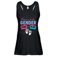 Keeper Of The Gender Or Blue Gender Reveal Fireworks Ladies Essential Flowy Tank