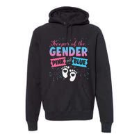 Keeper Of The Gender Or Blue Gender Reveal Fireworks Premium Hoodie