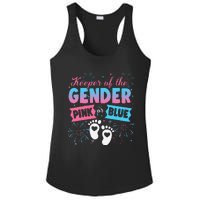 Keeper Of The Gender Or Blue Gender Reveal Fireworks Ladies PosiCharge Competitor Racerback Tank