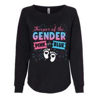 Keeper Of The Gender Or Blue Gender Reveal Fireworks Womens California Wash Sweatshirt