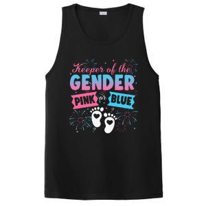 Keeper Of The Gender Or Blue Gender Reveal Fireworks PosiCharge Competitor Tank