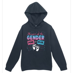 Keeper Of The Gender Or Blue Gender Reveal Fireworks Urban Pullover Hoodie