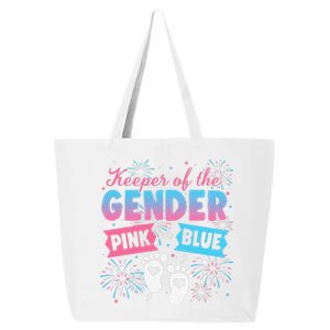 Keeper Of The Gender Or Blue Gender Reveal Fireworks 25L Jumbo Tote