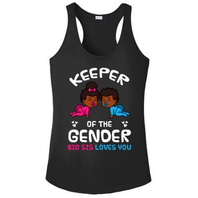 Keeper Of The Gender Big Sis Loves You African American Gift Ladies PosiCharge Competitor Racerback Tank