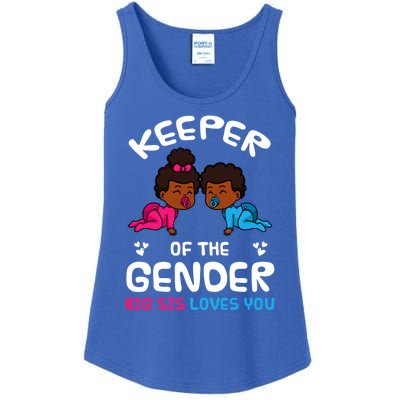 Keeper Of The Gender Big Sis Loves You African American Gift Ladies Essential Tank