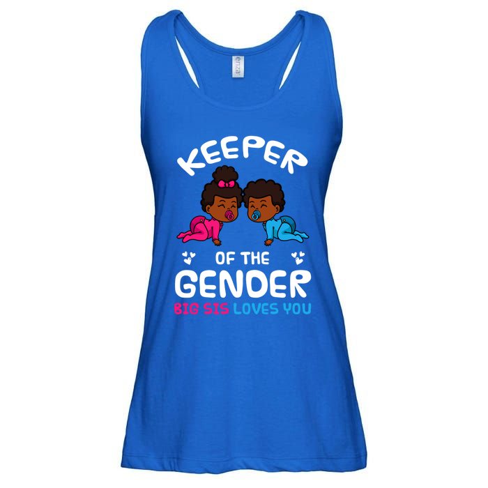 Keeper Of The Gender Big Sis Loves You African American Gift Ladies Essential Flowy Tank