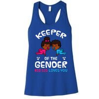 Keeper Of The Gender Big Sis Loves You African American Gift Women's Racerback Tank