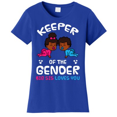 Keeper Of The Gender Big Sis Loves You African American Gift Women's T-Shirt