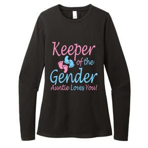 Keeper Of The Gender Auntie Gender Reveal Party Idea Womens CVC Long Sleeve Shirt