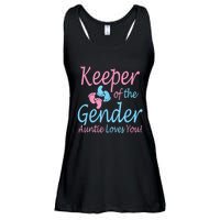 Keeper Of The Gender Auntie Gender Reveal Party Idea Ladies Essential Flowy Tank