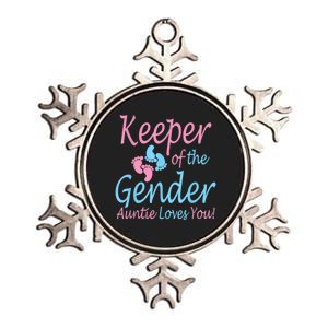 Keeper Of The Gender Auntie Gender Reveal Party Idea Metallic Star Ornament