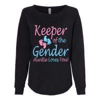 Keeper Of The Gender Auntie Gender Reveal Party Idea Womens California Wash Sweatshirt