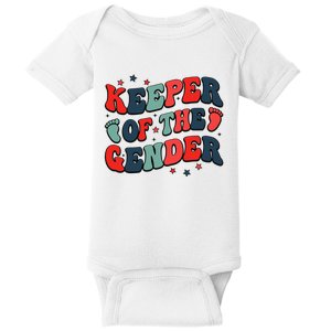 Keeper Of The Gender 4th Of July Reveal Baby Bodysuit