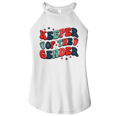 Keeper Of The Gender 4th Of July Reveal Women’s Perfect Tri Rocker Tank