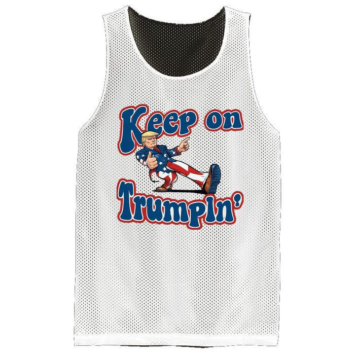 Keep On Trumpin Trump For President 2024 Mesh Reversible Basketball Jersey Tank