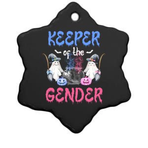 Keeper Of The Gender Booy Or Ghoul Gender Reveal Decoration Gift Ceramic Star Ornament