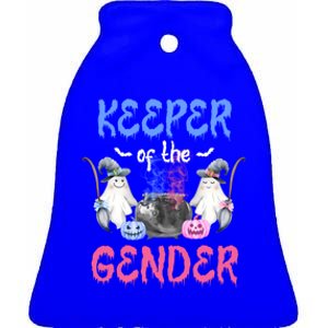 Keeper Of The Gender Booy Or Ghoul Gender Reveal Decoration Gift Ceramic Bell Ornament