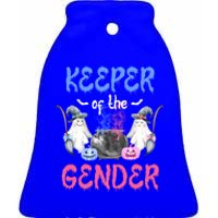 Keeper Of The Gender Booy Or Ghoul Gender Reveal Decoration Gift Ceramic Bell Ornament