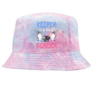 Keeper Of The Gender Booy Or Ghoul Gender Reveal Decoration Gift Tie-Dyed Bucket Hat