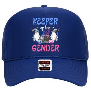 Keeper Of The Gender Booy Or Ghoul Gender Reveal Decoration Gift High Crown Mesh Back Trucker Hat