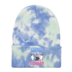 Keeper Of The Gender Booy Or Ghoul Gender Reveal Decoration Gift Tie Dye 12in Knit Beanie