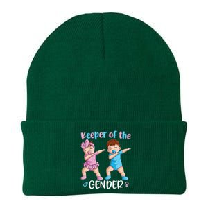 Keeper Of The Gender Reveal Party Baby Announcement  Knit Cap Winter Beanie