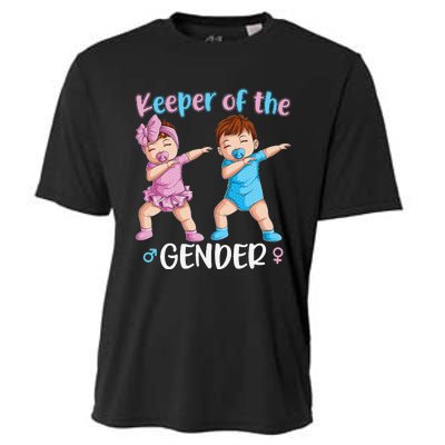 Keeper Of The Gender Reveal Party Baby Announcement  Cooling Performance Crew T-Shirt