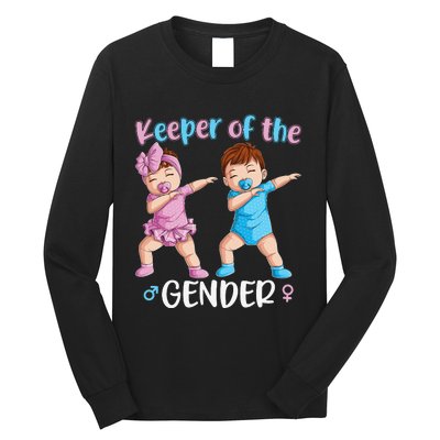 Keeper Of The Gender Reveal Party Baby Announcement  Long Sleeve Shirt