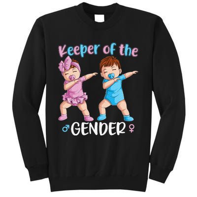 Keeper Of The Gender Reveal Party Baby Announcement  Sweatshirt