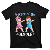 Keeper Of The Gender Reveal Party Baby Announcement  T-Shirt