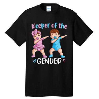 Keeper Of The Gender Reveal Party Baby Announcement  Tall T-Shirt