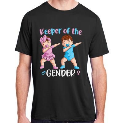 Keeper Of The Gender Reveal Party Baby Announcement  Adult ChromaSoft Performance T-Shirt