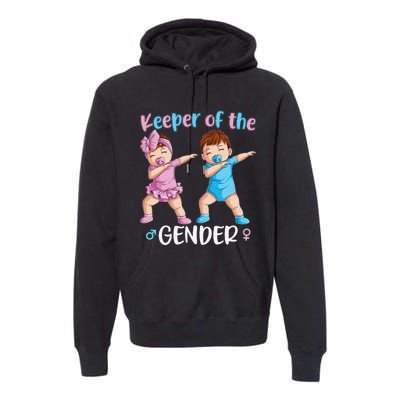 Keeper Of The Gender Reveal Party Baby Announcement  Premium Hoodie