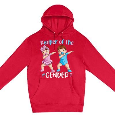 Keeper Of The Gender Reveal Party Baby Announcement  Premium Pullover Hoodie